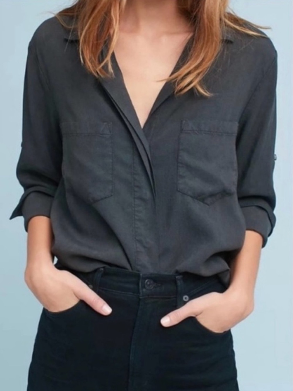 Cloth & Stone Split Hem Button Down Shirt